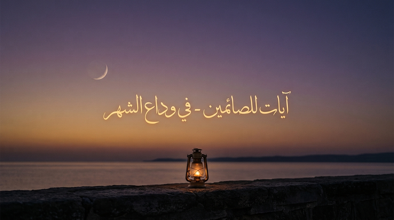 آيات للصائمين - في وداع الشهر - Image 1